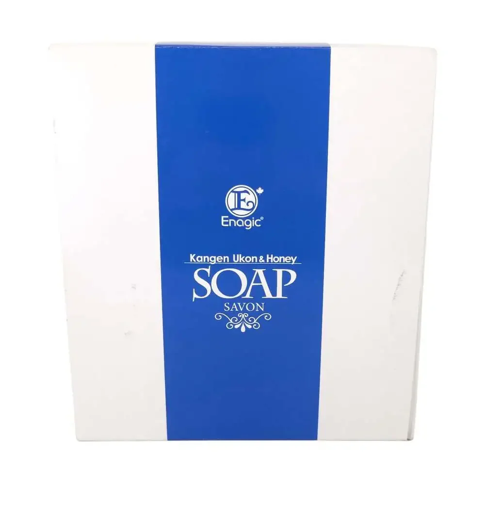 Enagic Kangen Ukon Honey Soap Box of 16 Bars Yellow Japanese Skincare $240